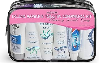 Travel Toiletries Kit with 36 Essentials for Men and Women