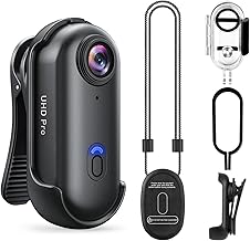4K Wearable Action Body Camera Kit with Waterproof Case