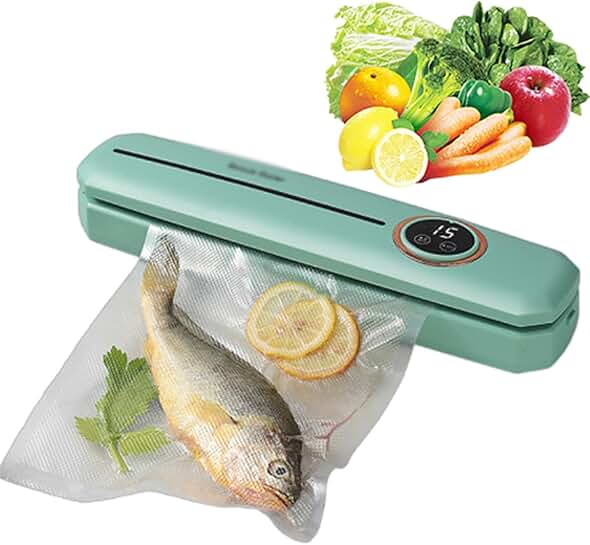 Compact Food Vacuum Sealer with Bags