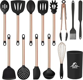 14-Piece Silicone Kitchen Utensil Set with Holder