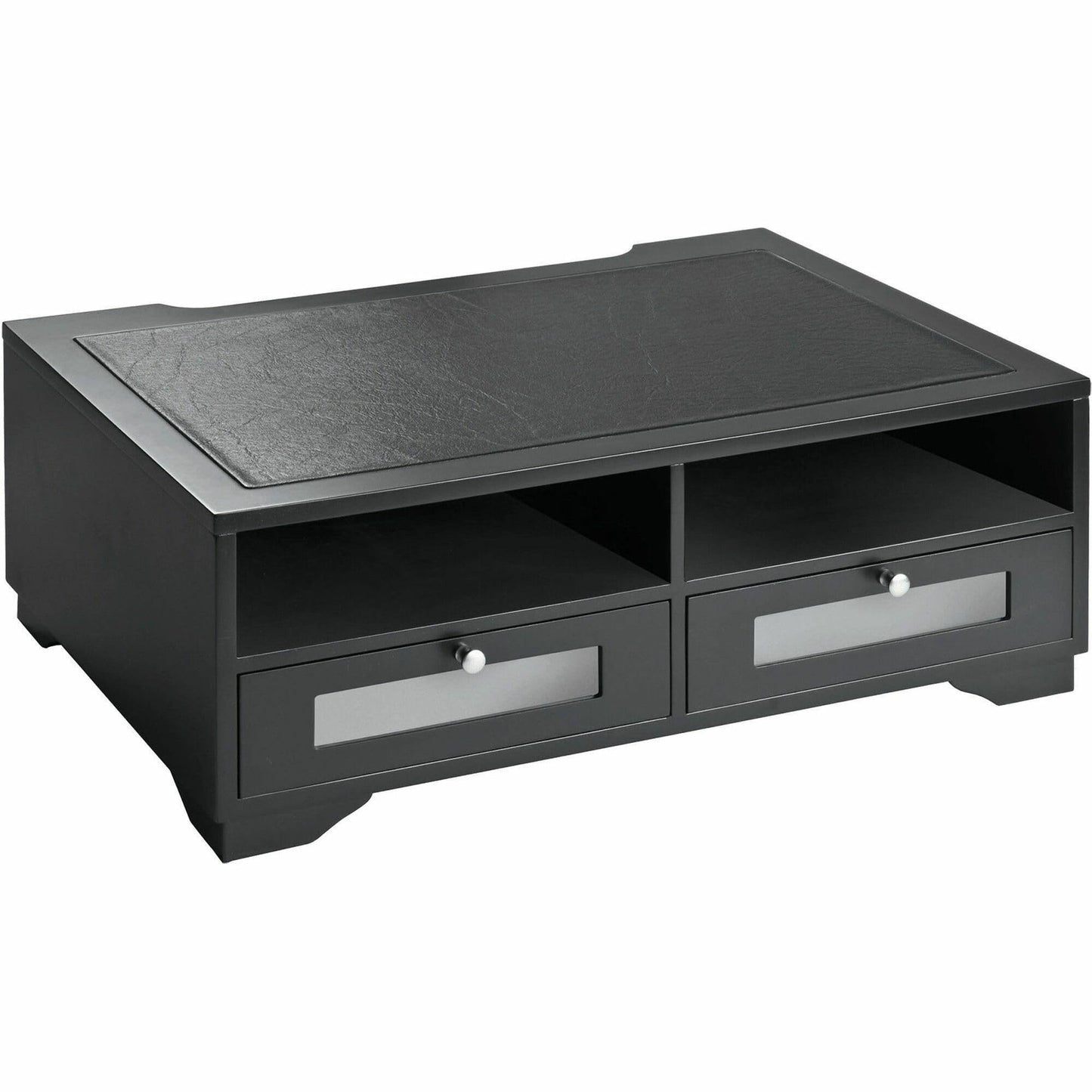 Black Wood Printer Stand