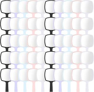 Set of 50 Handheld Mirrors with Handles for Travel and Home