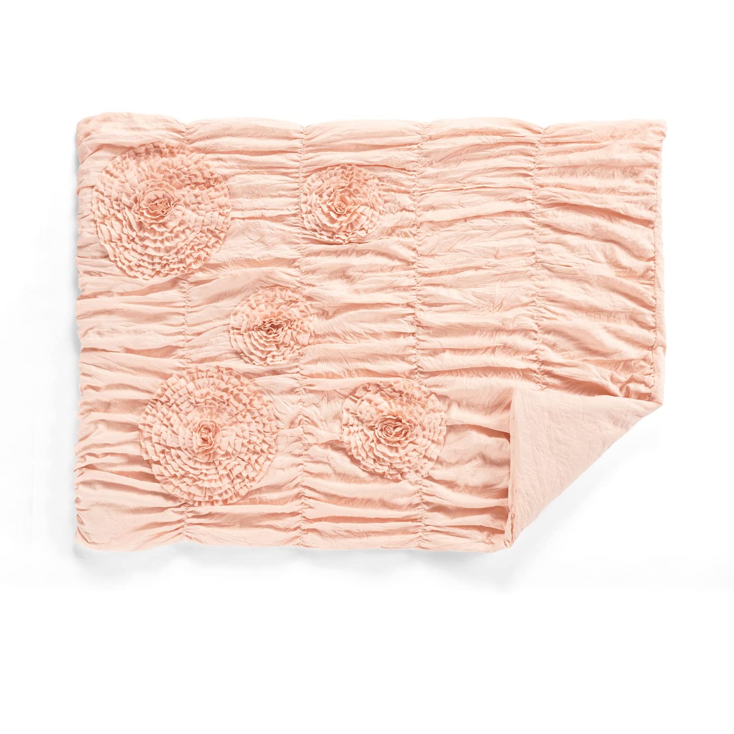 Serena Embellished Soft Baby/Toddler 3 Piece Bedding Set, 50" x 36", Blush