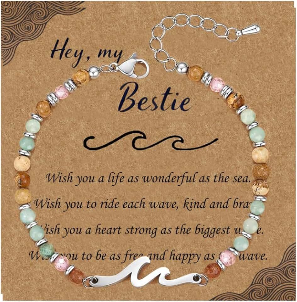 Adjustable Ocean Wave Bracelet for Women