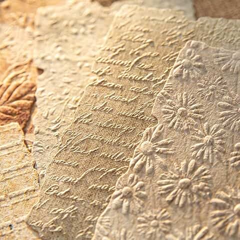 168 Sheets Vintage Embossed Scrapbook Paper Kit