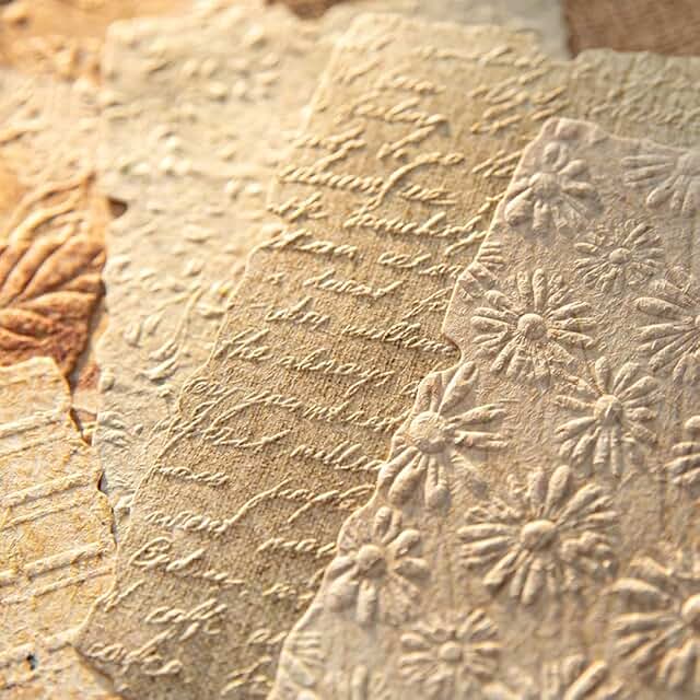168 Sheets Vintage Embossed Scrapbook Paper Kit