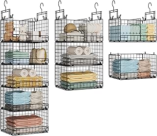 Five-Tier Hanging Closet Organizer with Adjustable Dividers