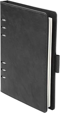 Refillable 7x9 Inch Notebook with Ivory Paper