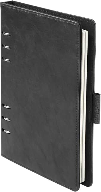 Refillable 7x9 Inch Notebook with Ivory Paper