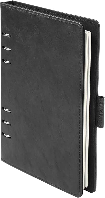 Refillable 7x9 Inch Notebook with Ivory Paper