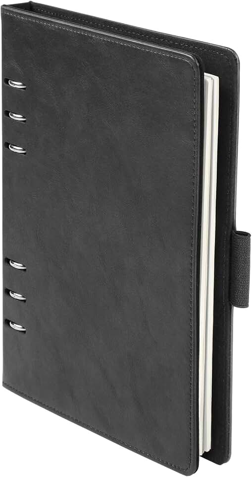 Refillable 7x9 Inch Notebook with Ivory Paper