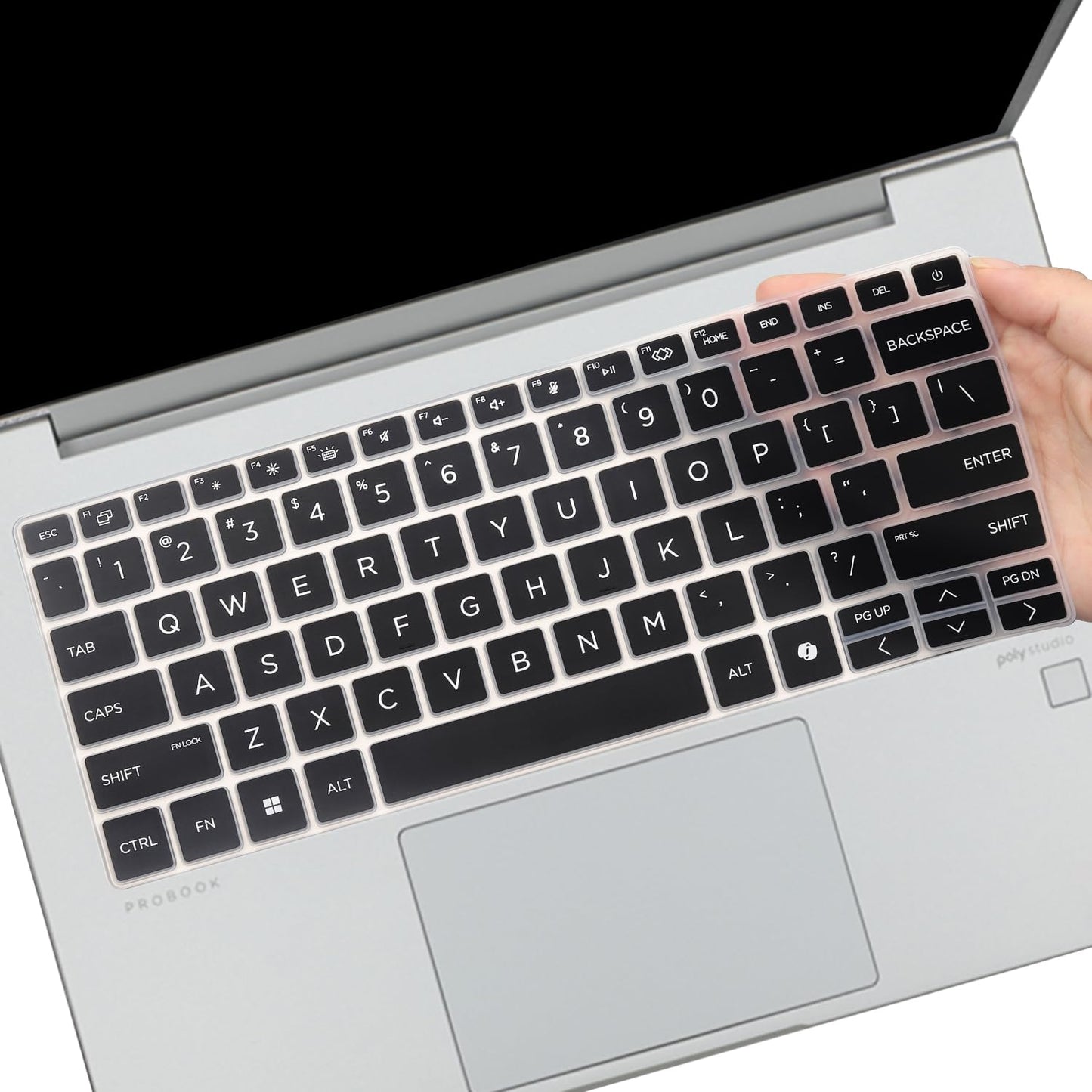 Black Keyboard Cover for 14-Inch Laptops