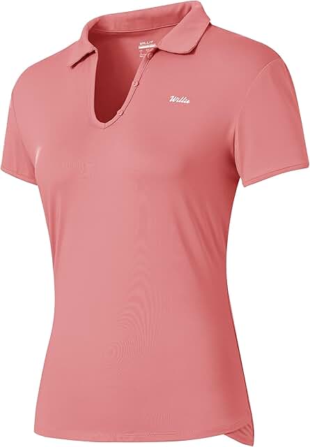 Women's Quick Dry Short Sleeve Tennis and Golf Shirt
