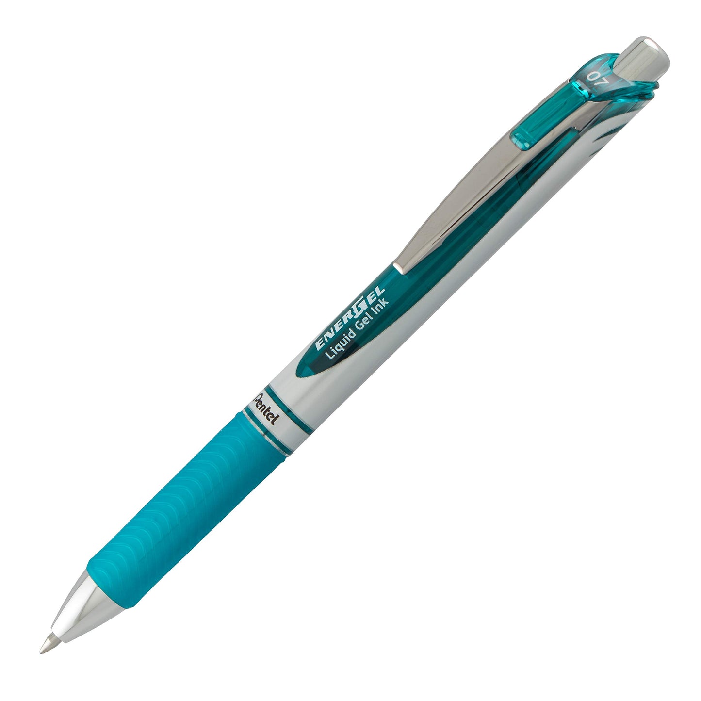 12 Turquoise Blue Gel Pens with Metal Tips