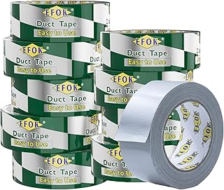 10 Pack Heavy Duty Waterproof Silver Duct Tape 1.88" x 90 Ft