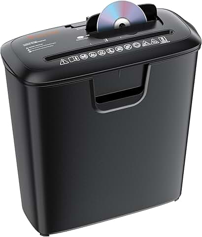 Home Office 8-Sheet StripCut Paper Shredder with Overheat Protection