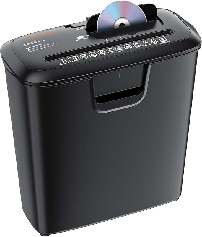 Home Office 8-Sheet StripCut Paper Shredder with Overheat Protection