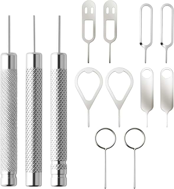 13-Piece Phone SIM Card and Ejector Tool Set