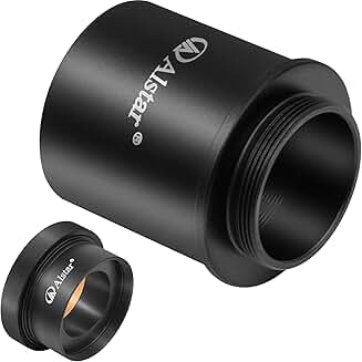 C Mount to 1.25-inch camera and telescope adapters bundle