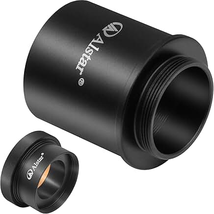 C Mount to 1.25-inch camera and telescope adapters bundle