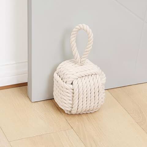 Decorative Rope Knot Door Stopper for Interior Doors