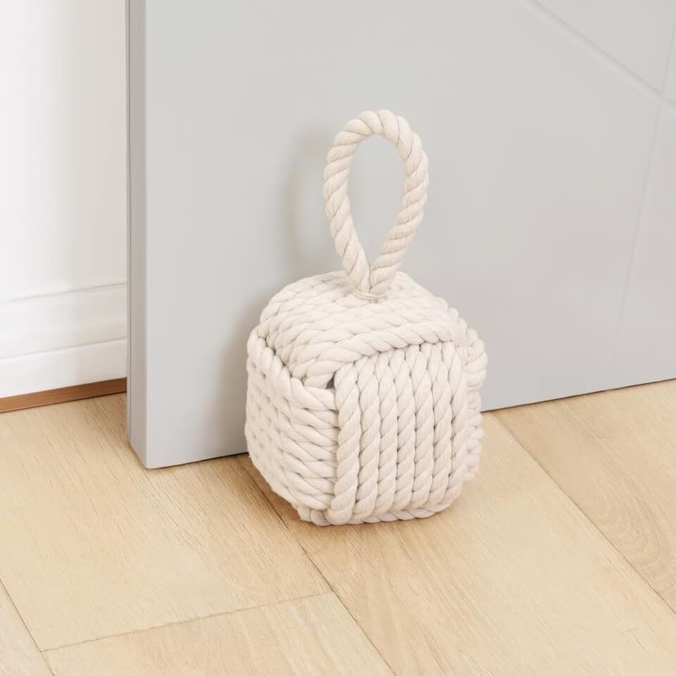 Decorative Rope Knot Door Stopper for Interior Doors