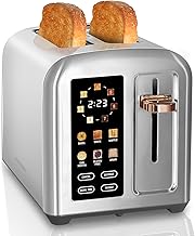 2-Slice Touch Control Stainless Steel Toaster