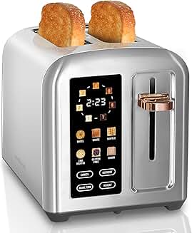 2-Slice Touch Control Stainless Steel Toaster