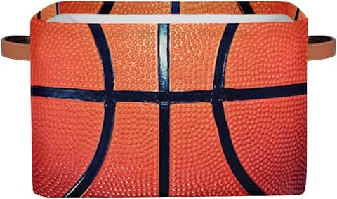 Basketball Storage Basket for Shelves, Pantry, Closet, Toys