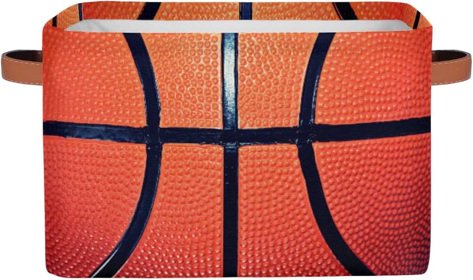 Basketball Storage Basket for Shelves, Pantry, Closet, Toys