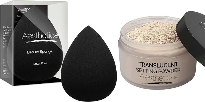 Beauty Sponge Blender and Translucent Setting Powder