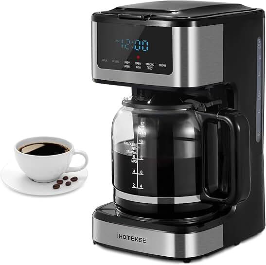 12-Cup Programmable Coffee Maker with Iced Coffee Function