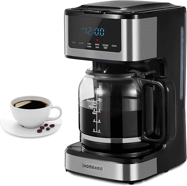 12-Cup Programmable Coffee Maker with Iced Coffee Function