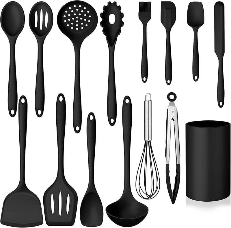 15-Piece Silicone Cooking Utensil Set with Holder