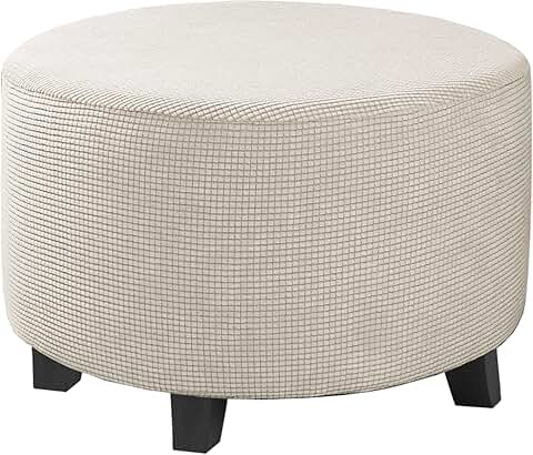 Round Ottoman Cover for 20-23" Diameter