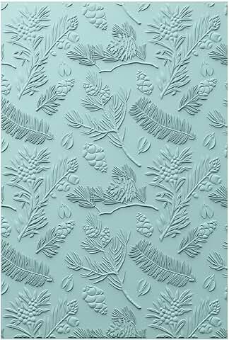 3D Pines Embossing Folder for A5 Projects