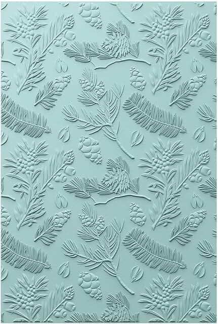 3D Pines Embossing Folder for A5 Projects