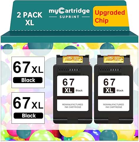 Black Ink Cartridge for HP 67 Printer