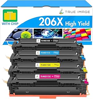 High Yield 206X Toner Cartridges 4 Pack for LaserJet Printers