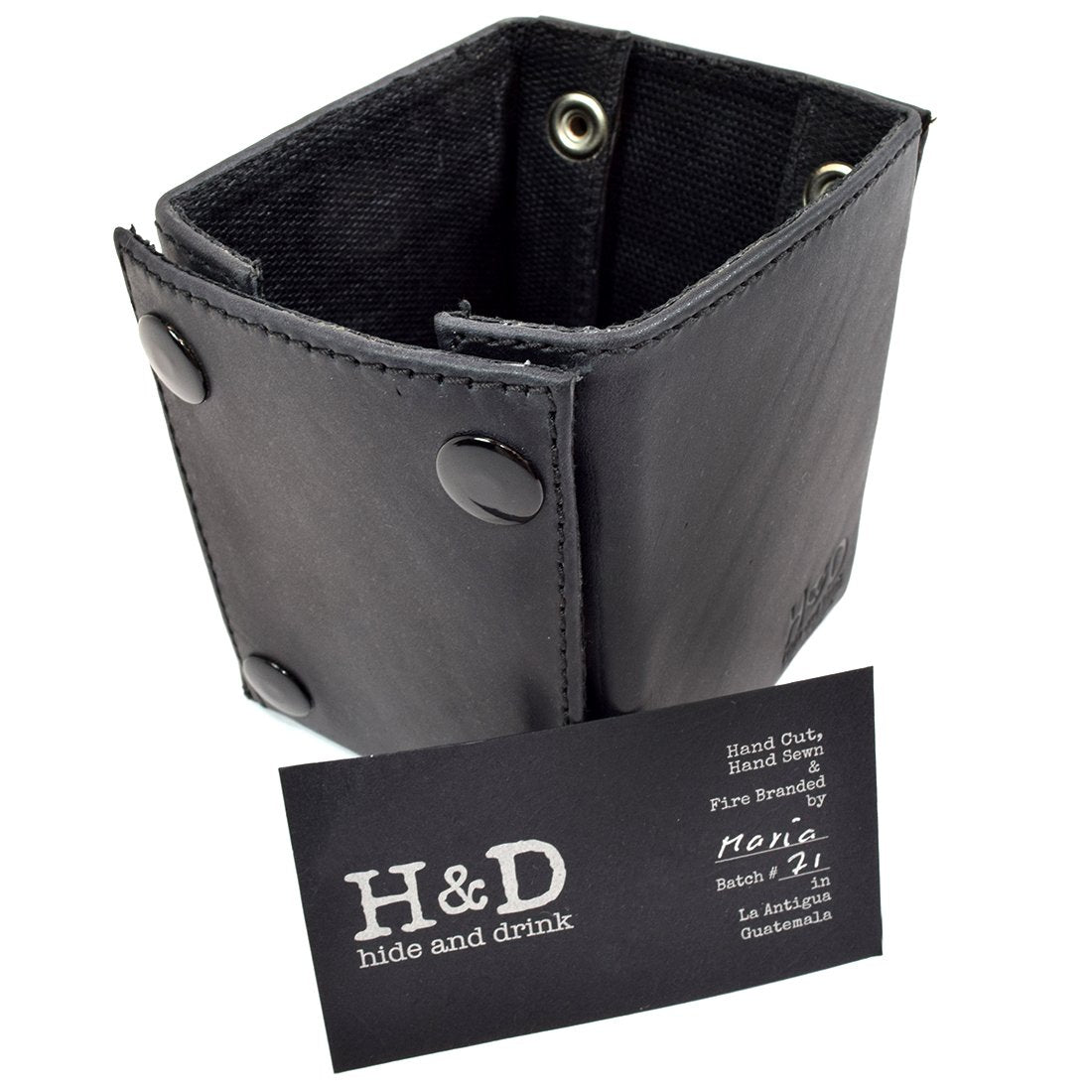 Leather and Canvas Pen and Pencil Organizer