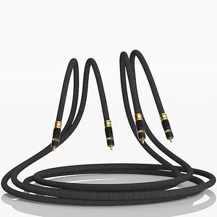 17AWG Audiophile RCA Balanced Audio Cable, 1M