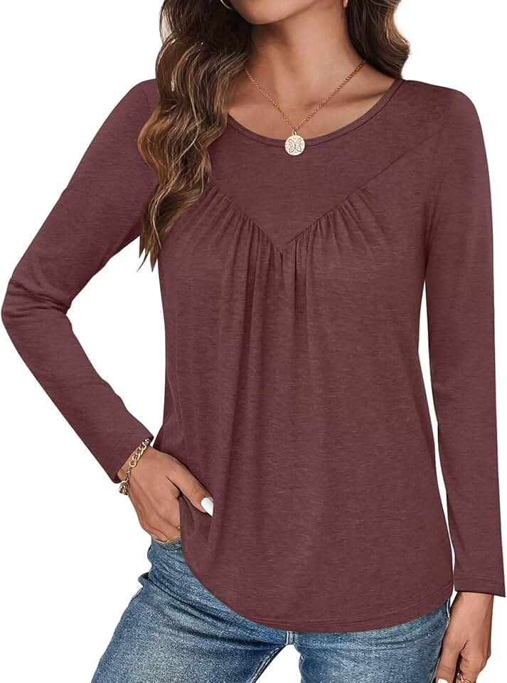 Women's Long Sleeve Fall Casual Blouses