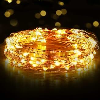 Warm White USB Fairy String Lights for Indoor Use