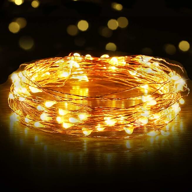 Warm White USB Fairy String Lights for Indoor Use