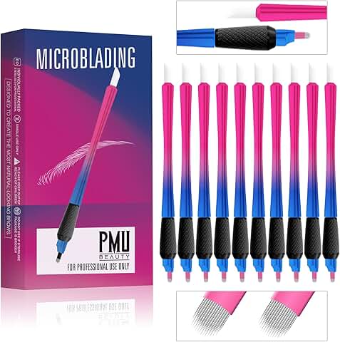 10 Disposable Microblading Pens with U-Shaped Nano Blades
