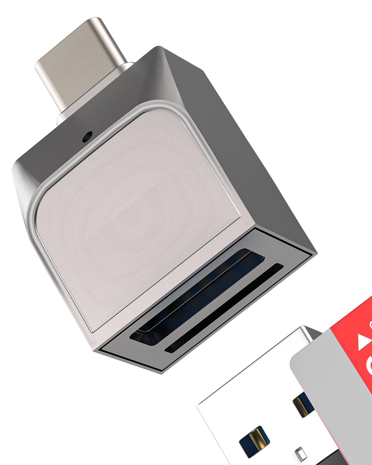 USB C to USB Adapter with Micro SD Card Reader