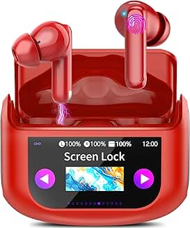 Wireless Bluetooth Earbuds with Touch Control and Noise Cancelling