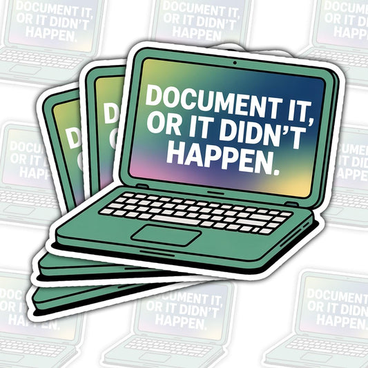 Three Funny Quote Laptop Stickers, Waterproof, 3 Inches