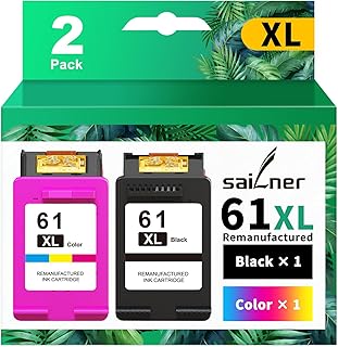 Black and color ink cartridge replacement, 2-pack