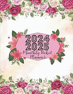 Monthly Pocket Planner for 2024-2025, 8.5x11